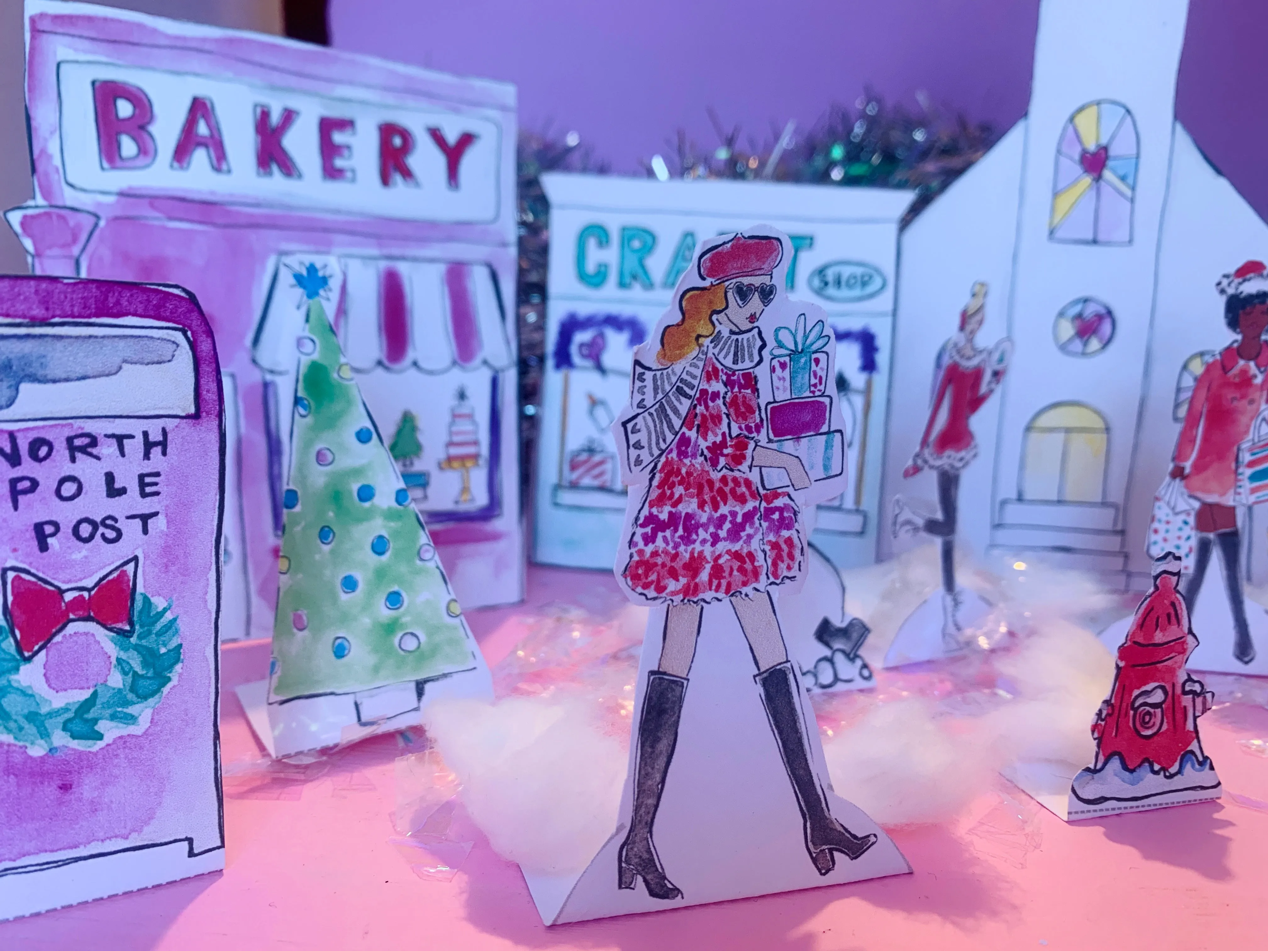 Christmas Printable Paper Village | Digital Download