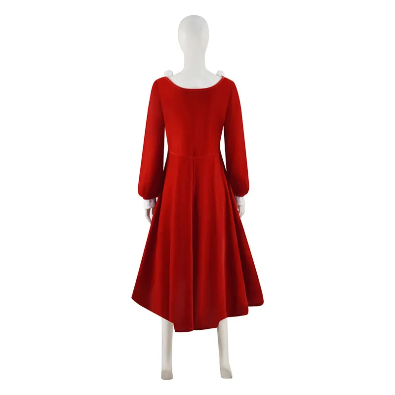 Christmas Santa Dress Christmas Mrs. Claus Costume Red Velvet Dress Christmas Party Suit
