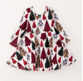 CHRISTMAS TREE TWIRL DRESS