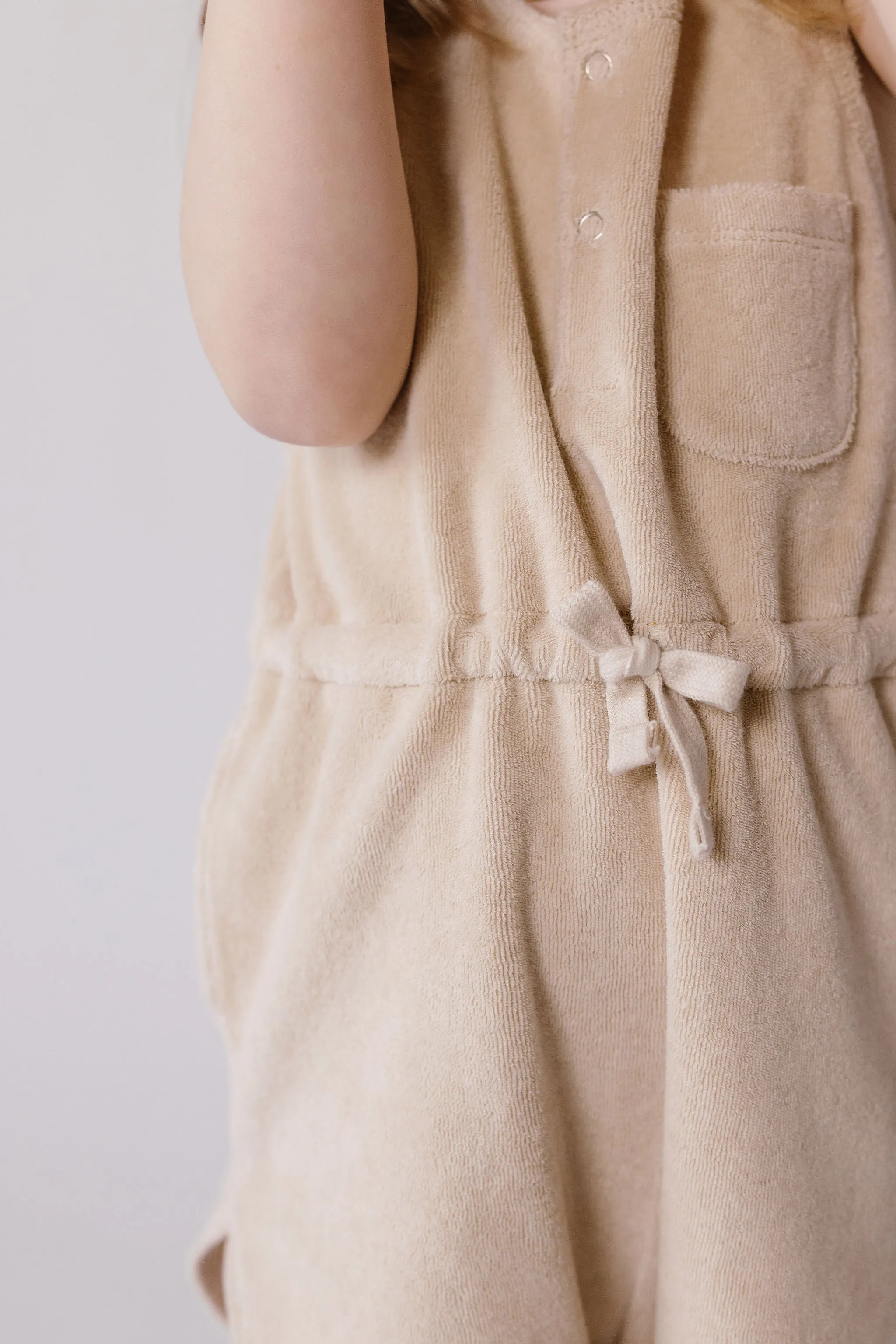 Classic Terry Drawstring Romper