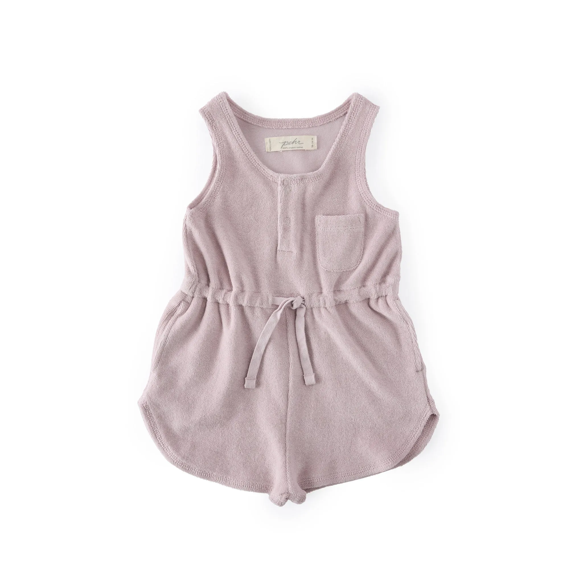 Classic Terry Drawstring Romper