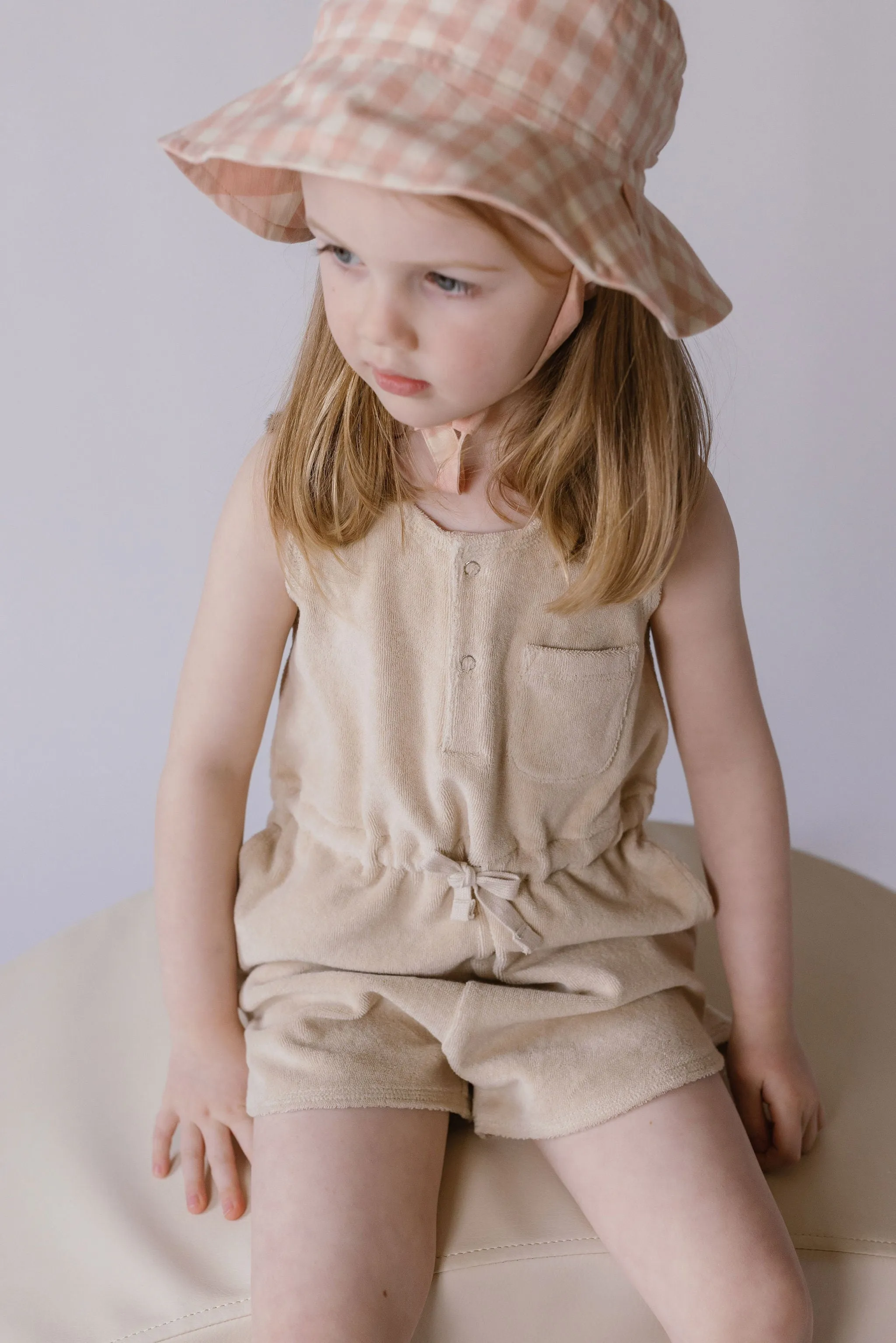 Classic Terry Drawstring Romper