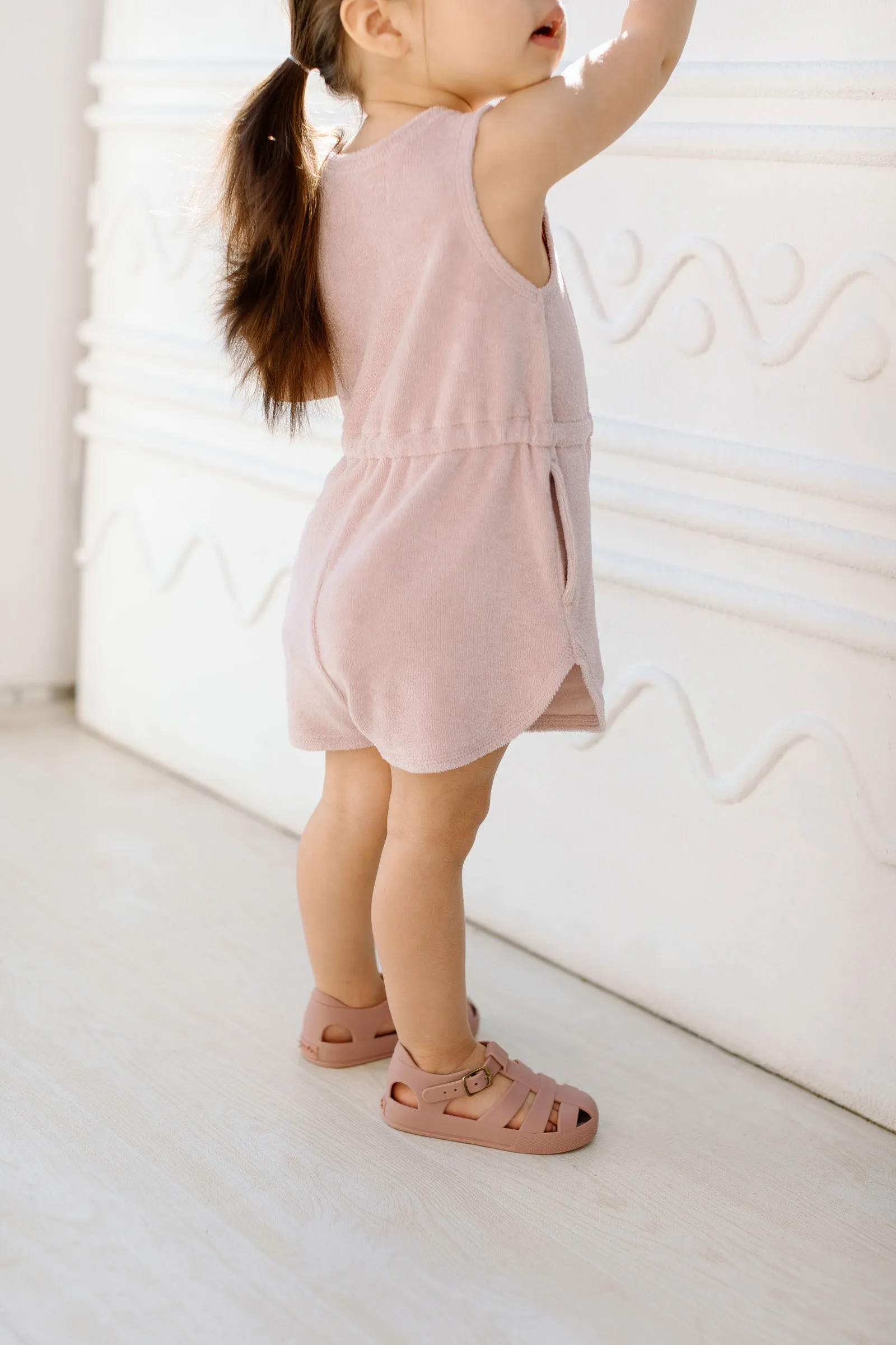 Classic Terry Drawstring Romper