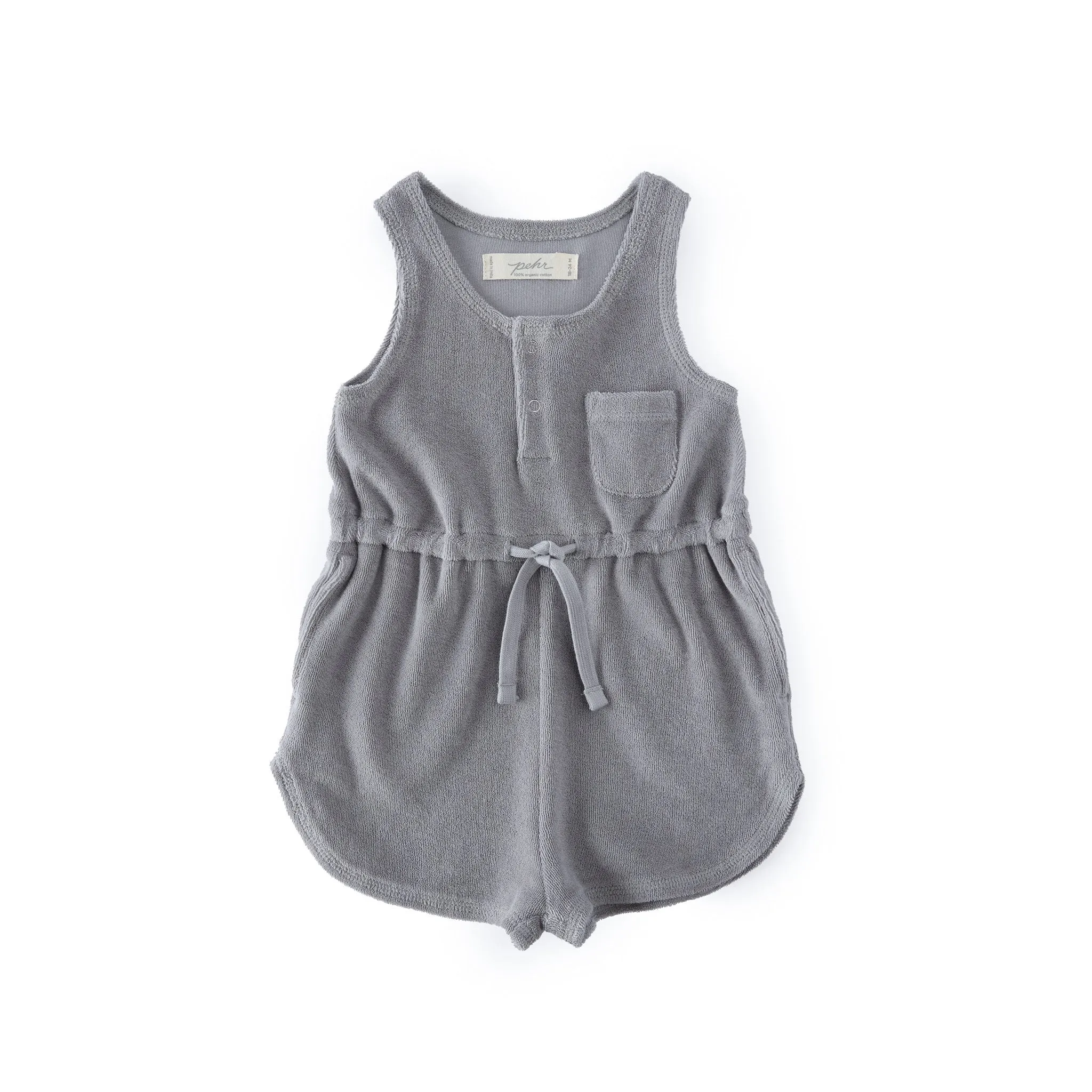 Classic Terry Drawstring Romper