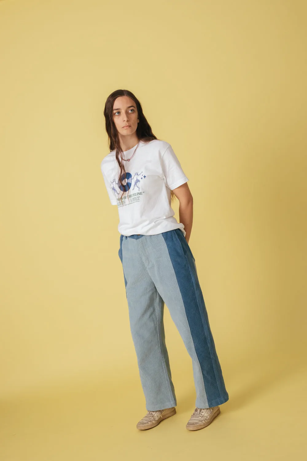 Cord Panel Pants