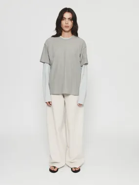 Corduroy Roomy Trouser in Ivory
