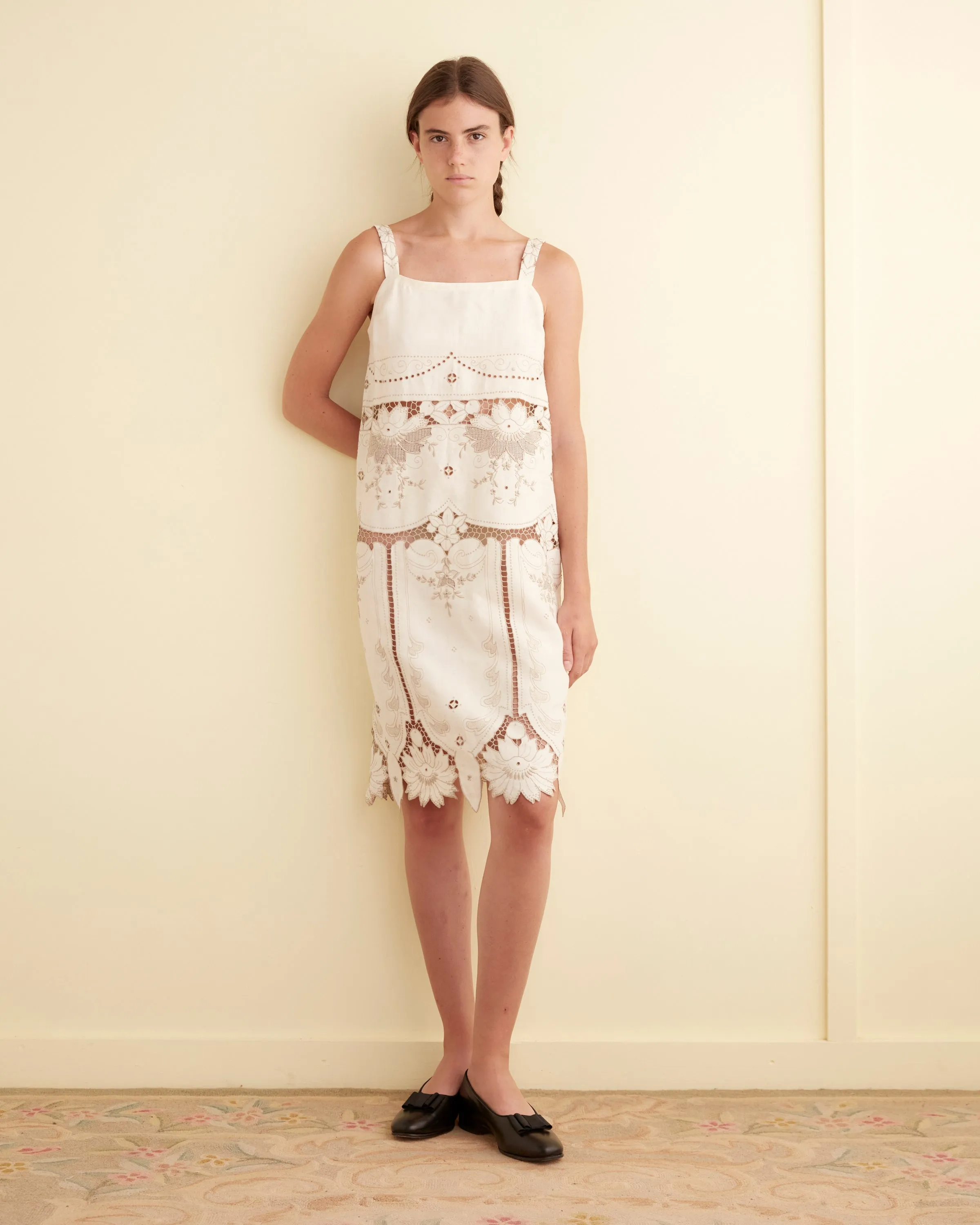 Corniced Cutwork Dress