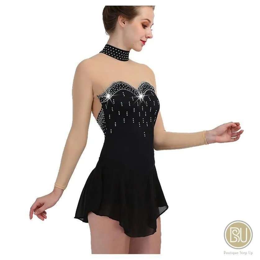 custom color and sizefigure skating dress crystal