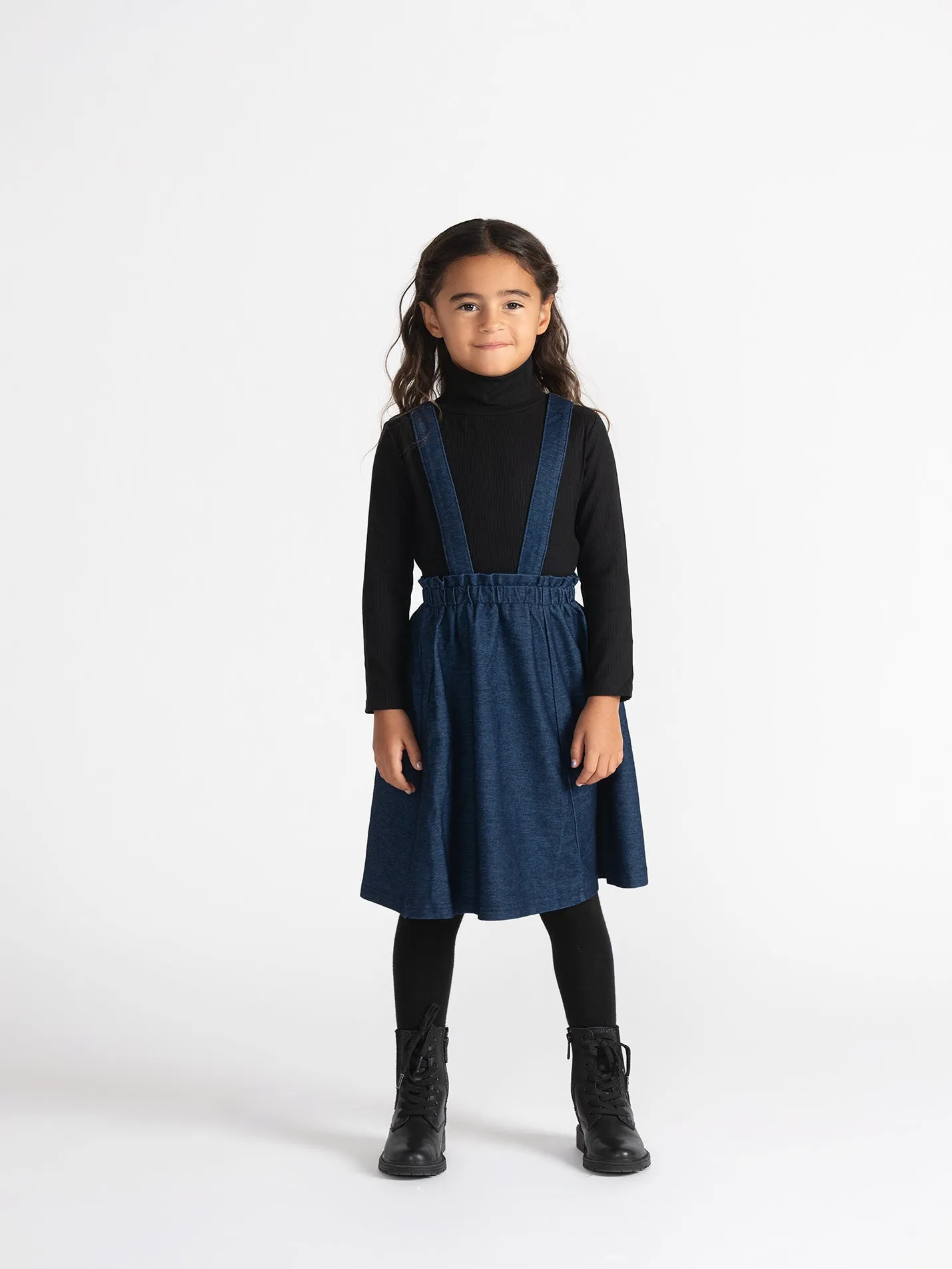 DENIM OVERALL SKIRT