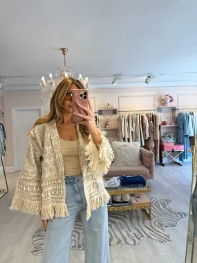 DHALIA BOHO TASSLE & SHELL SHACKET