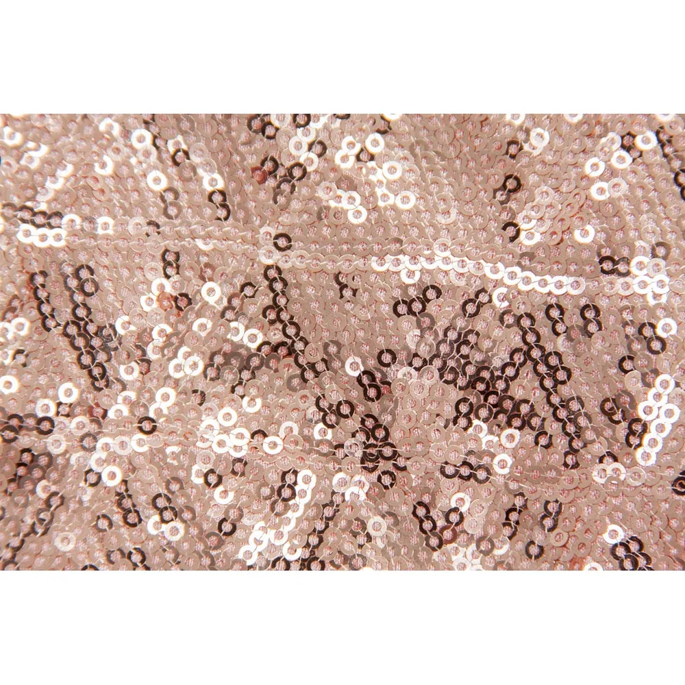 Diamond Glitz Sequin Table Runner - Blush/Rose Gold