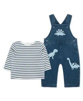 Dino Woven Overall Set