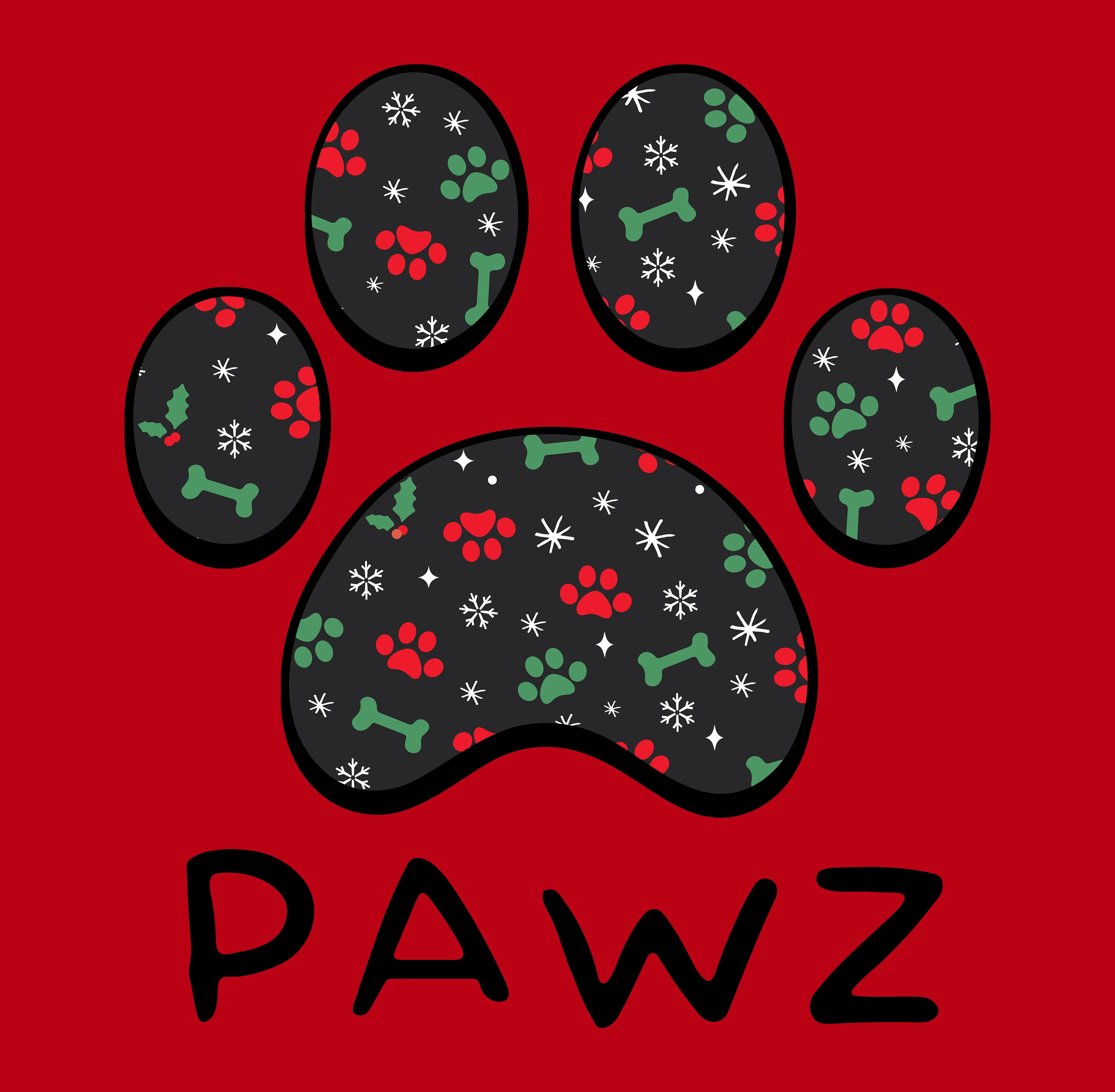 Doggie Pattern (Adult Hoodie)