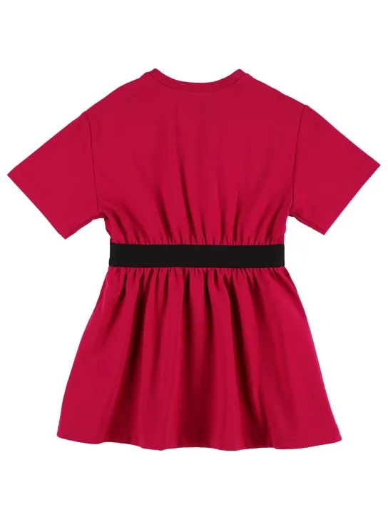 Dolce&amp;Gabbana   Logo tape cotton jersey dress 