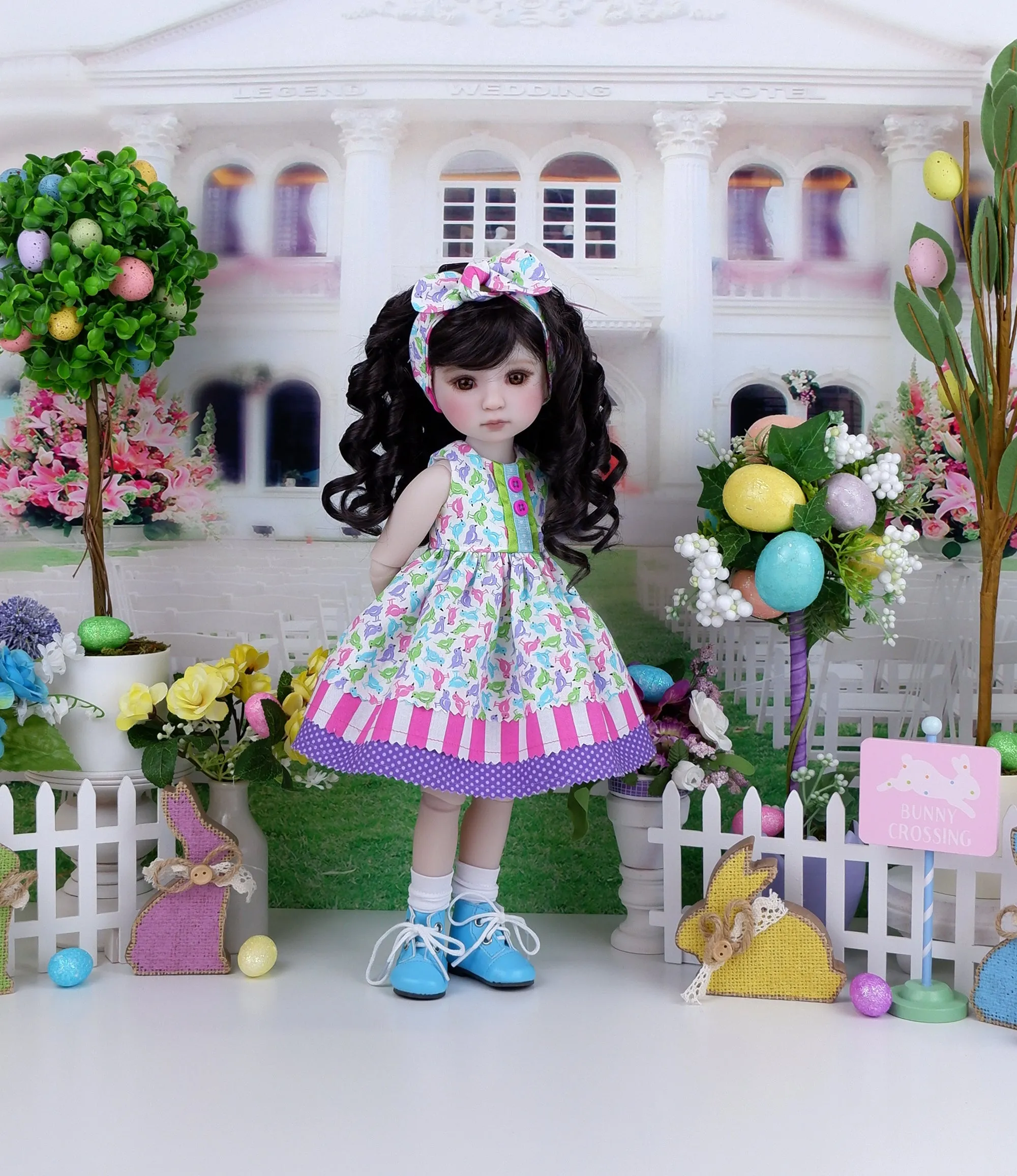 Easter Chicks - dress with boots for Ruby Red Fashion Friends doll