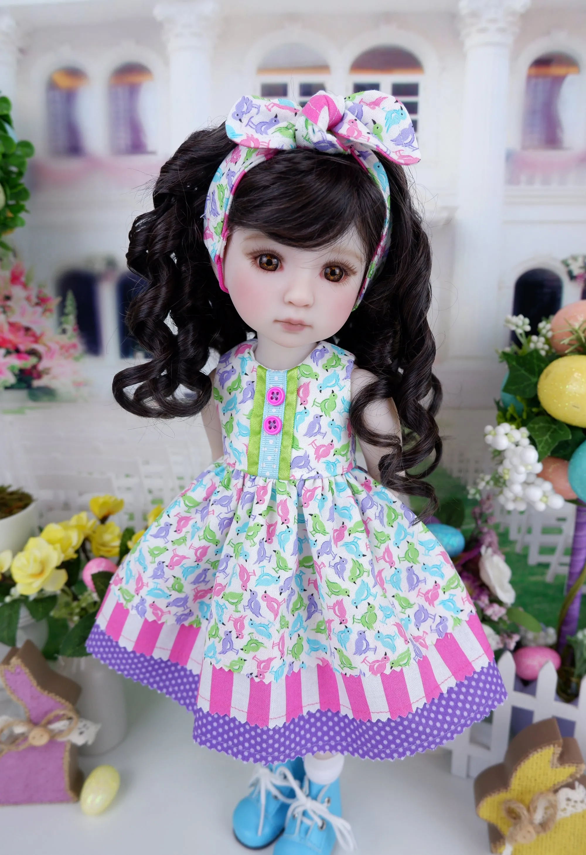 Easter Chicks - dress with boots for Ruby Red Fashion Friends doll