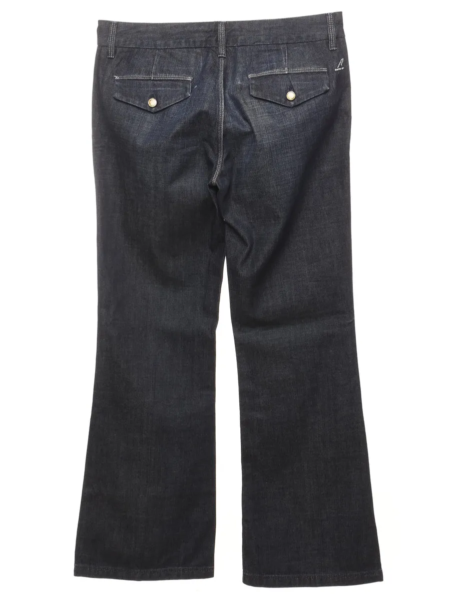 Embellished Dark Wash Flared Jeans - W32 L32