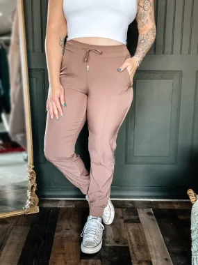 Essential Athleisure Workout Joggers, Mauve