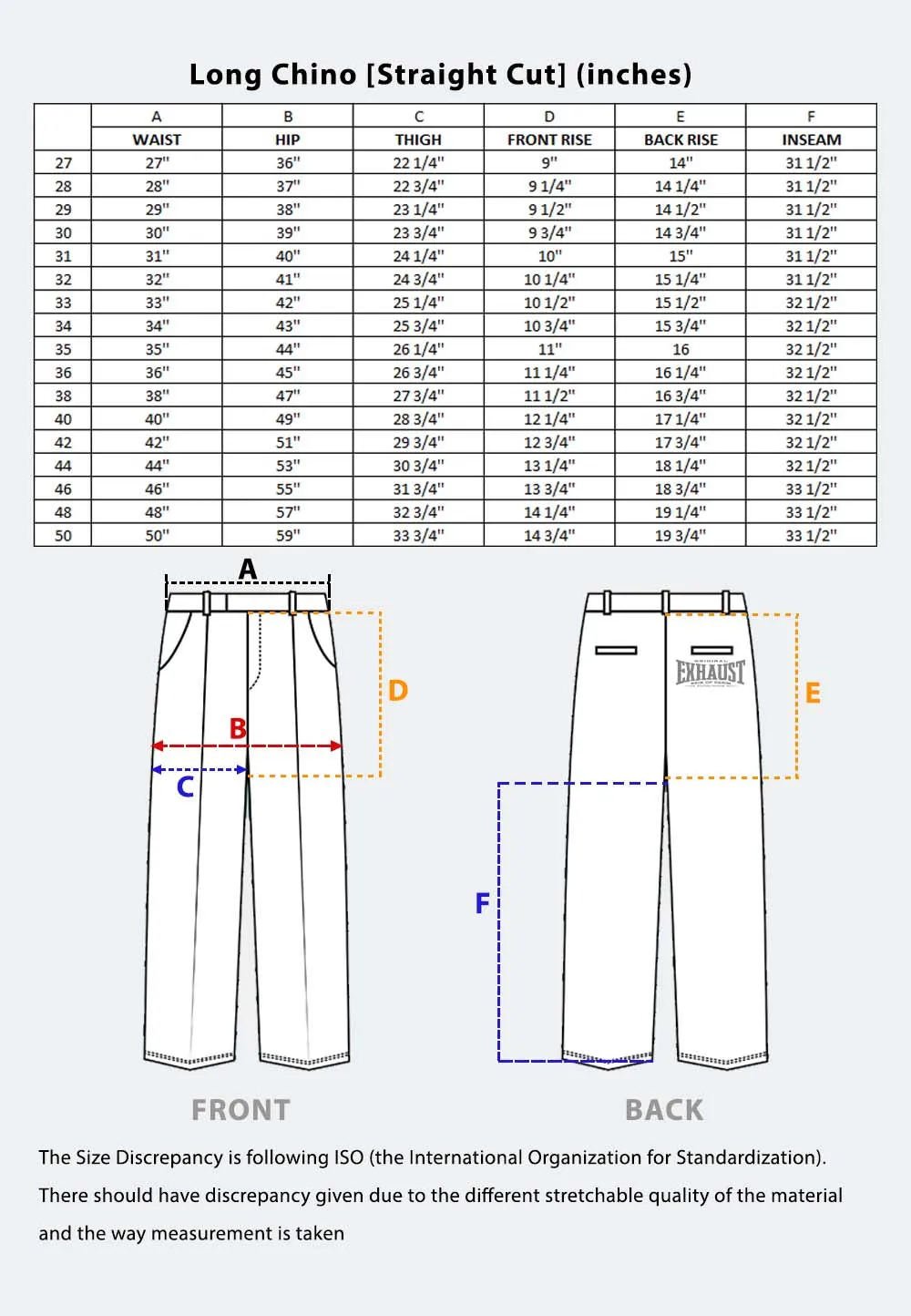 EXHAUST CHINO LONG PANTS [STRAIGHT CUT] 1771