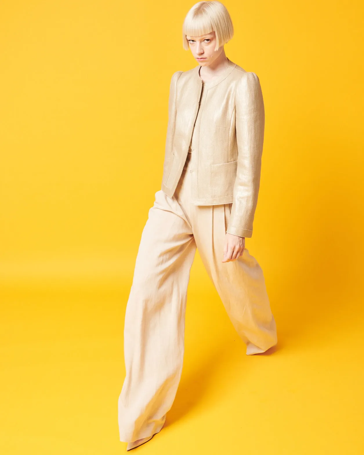 Extra Wide Linen Stretch Pants