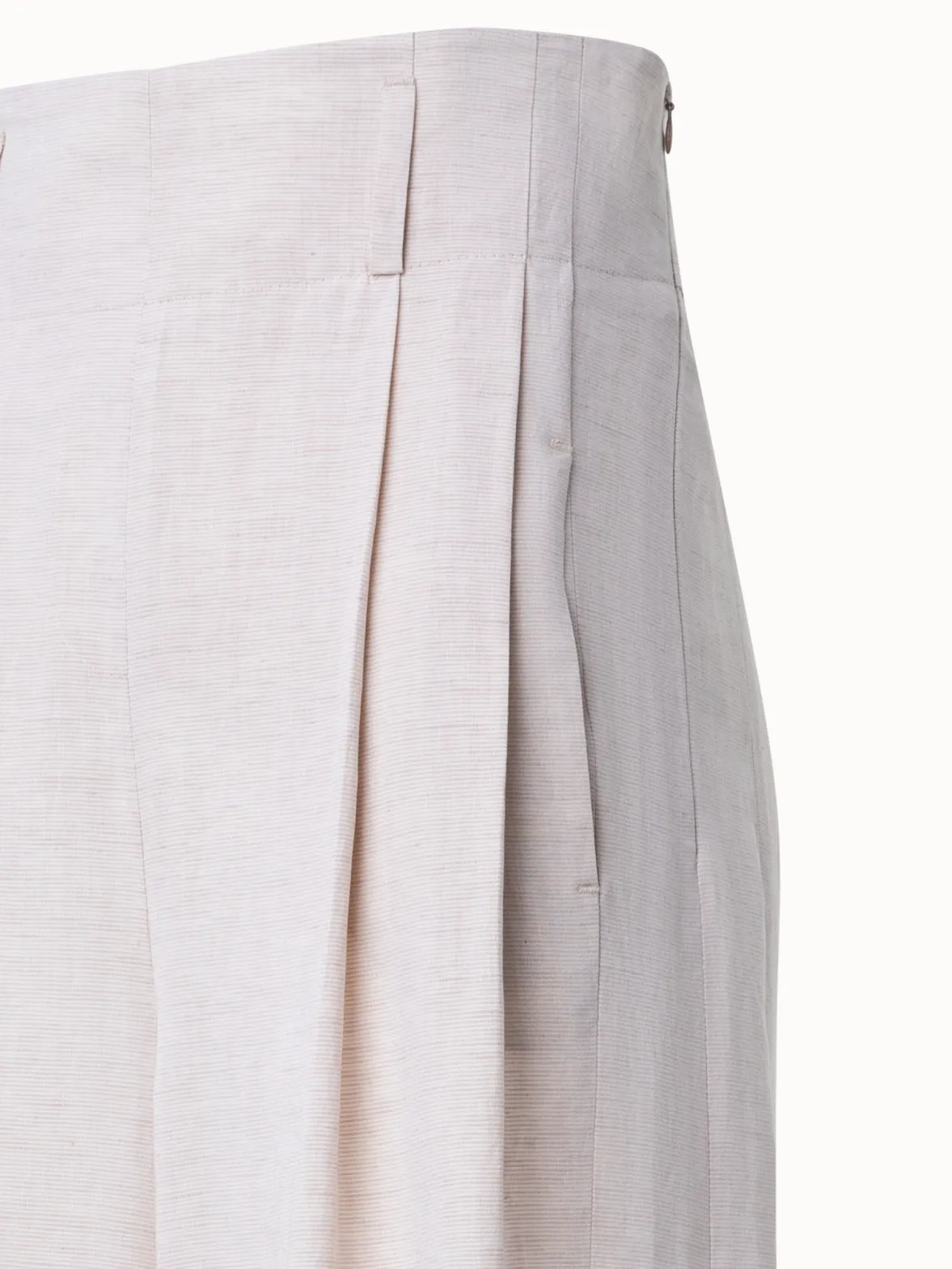 Extra Wide Linen Stretch Pants