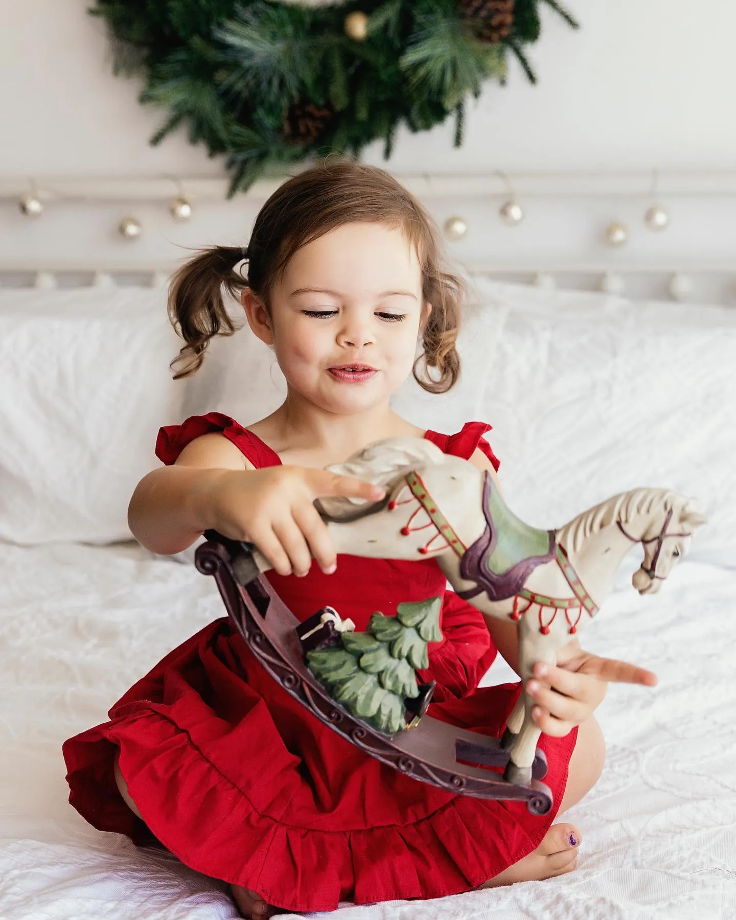 Faith Girls Red Christmas Dress
