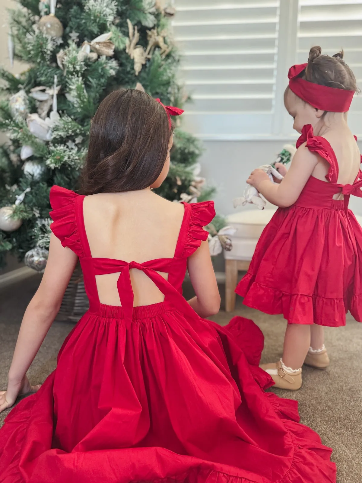 Faith Girls Red Christmas Dress