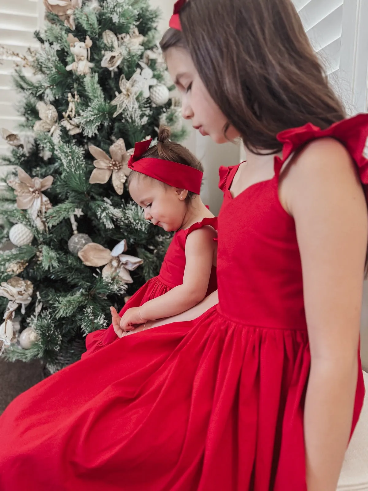 Faith Girls Red Christmas Dress