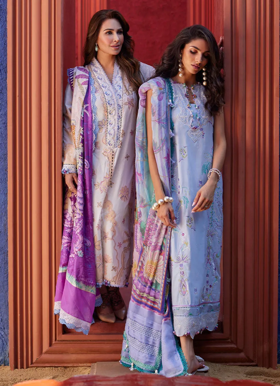 Farah Talib Aziz Suay Luxury Lawn Collection – Miwa Ivory