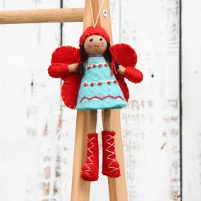 Felt Greetings Fairy - Blue Dress