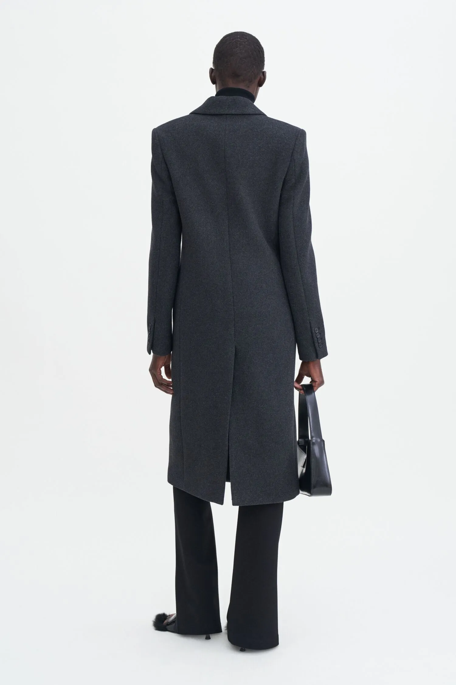 Filippa K Capsule 93: Slim Anthracite Wool Coat