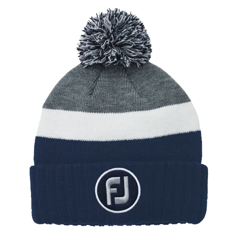 FootJoy Winter Knit Pom Pom Unisex Golf Beanie