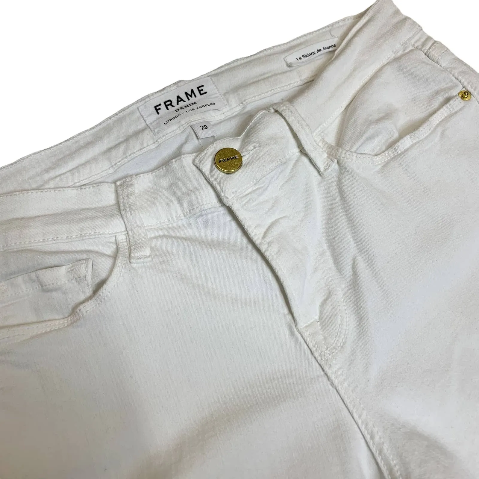 FRAME Denim White Skinny Jean Size 29