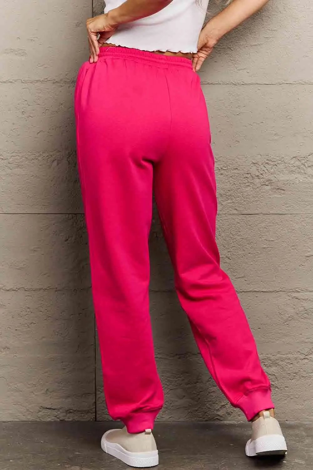 Full Size PINK Graphic Sweatpants