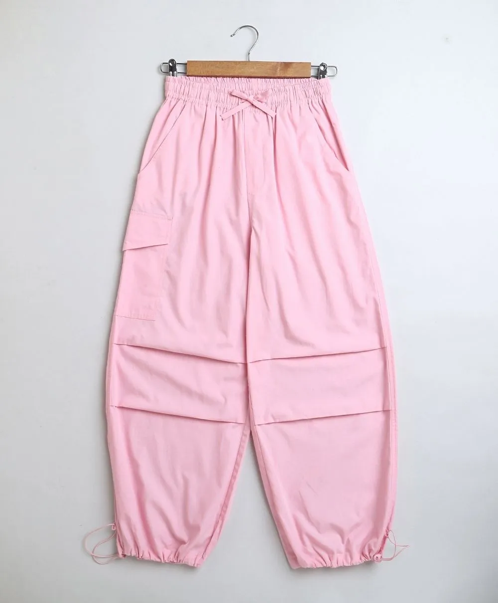 Girls Baby Pink cargo pants.
