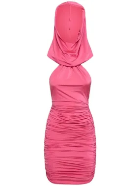 Giuseppe Di Morabito   Stretch jersey hooded mini dress 