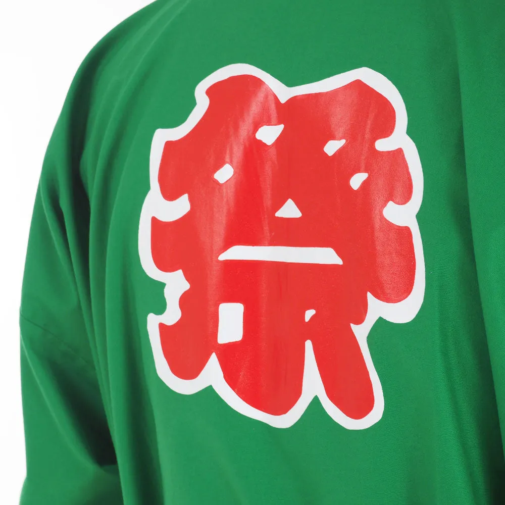 Green Japanese Happi Kimono Jacket Midori Peace