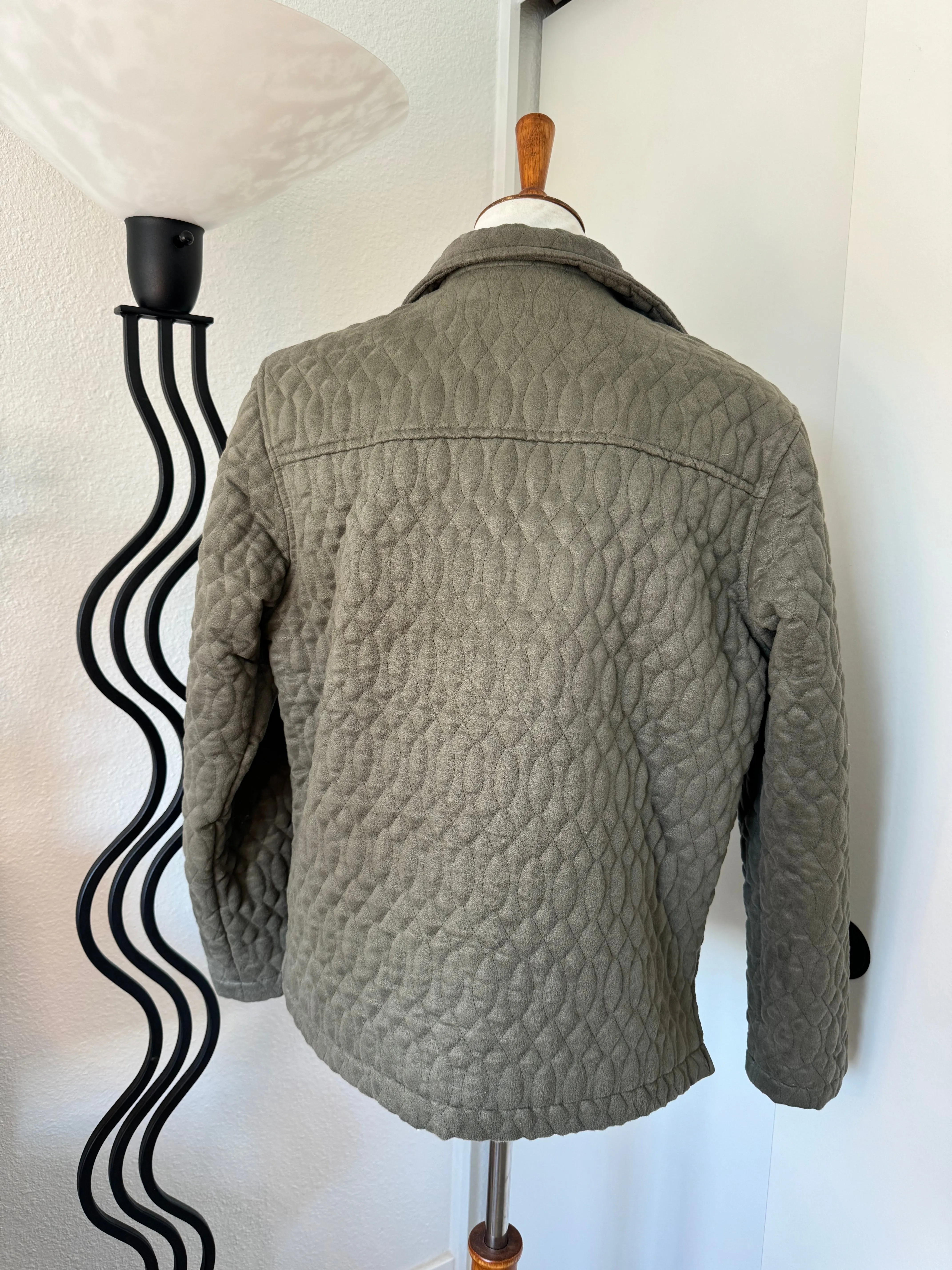 Green Quilted Coat (L)