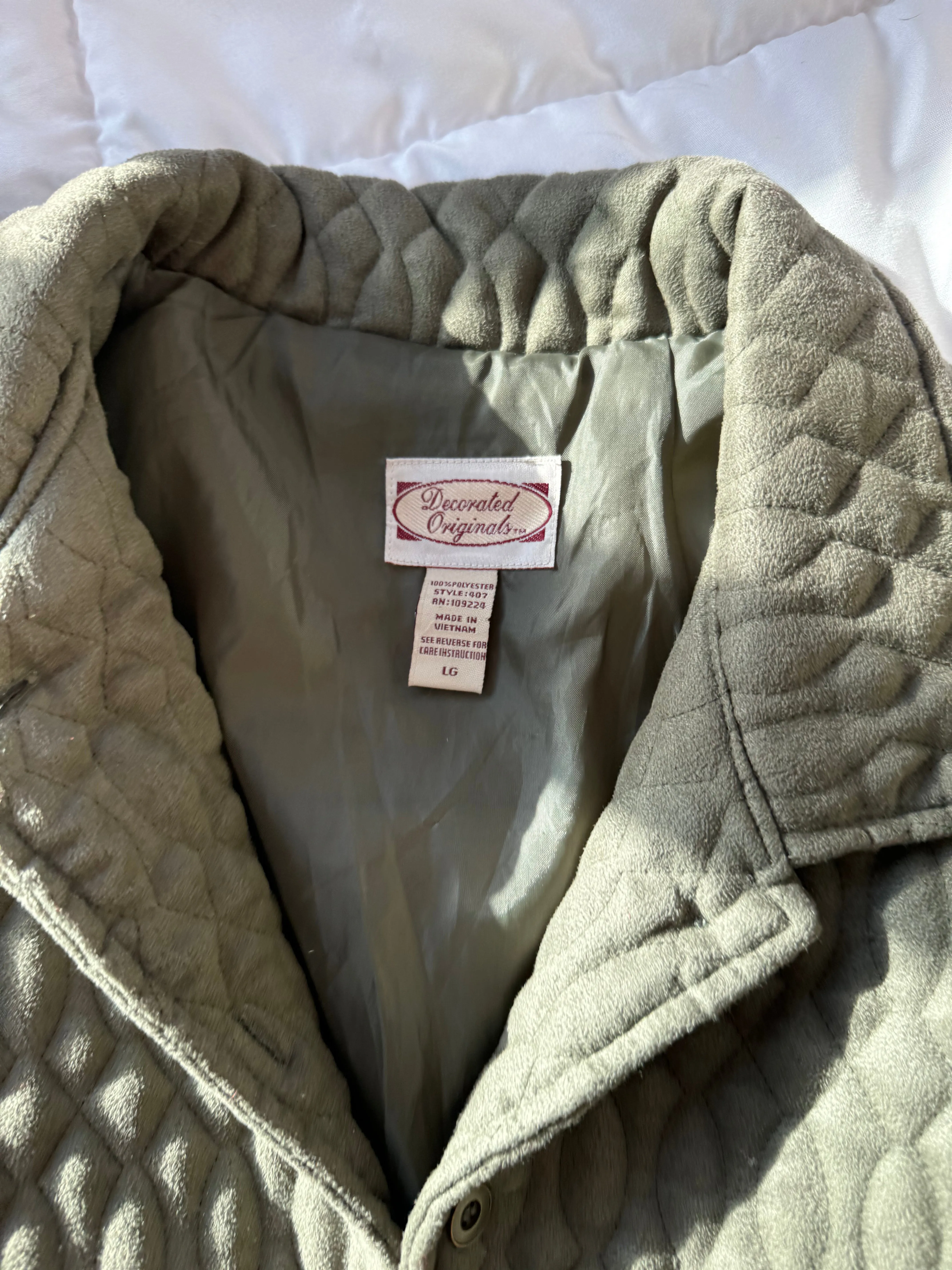 Green Quilted Coat (L)