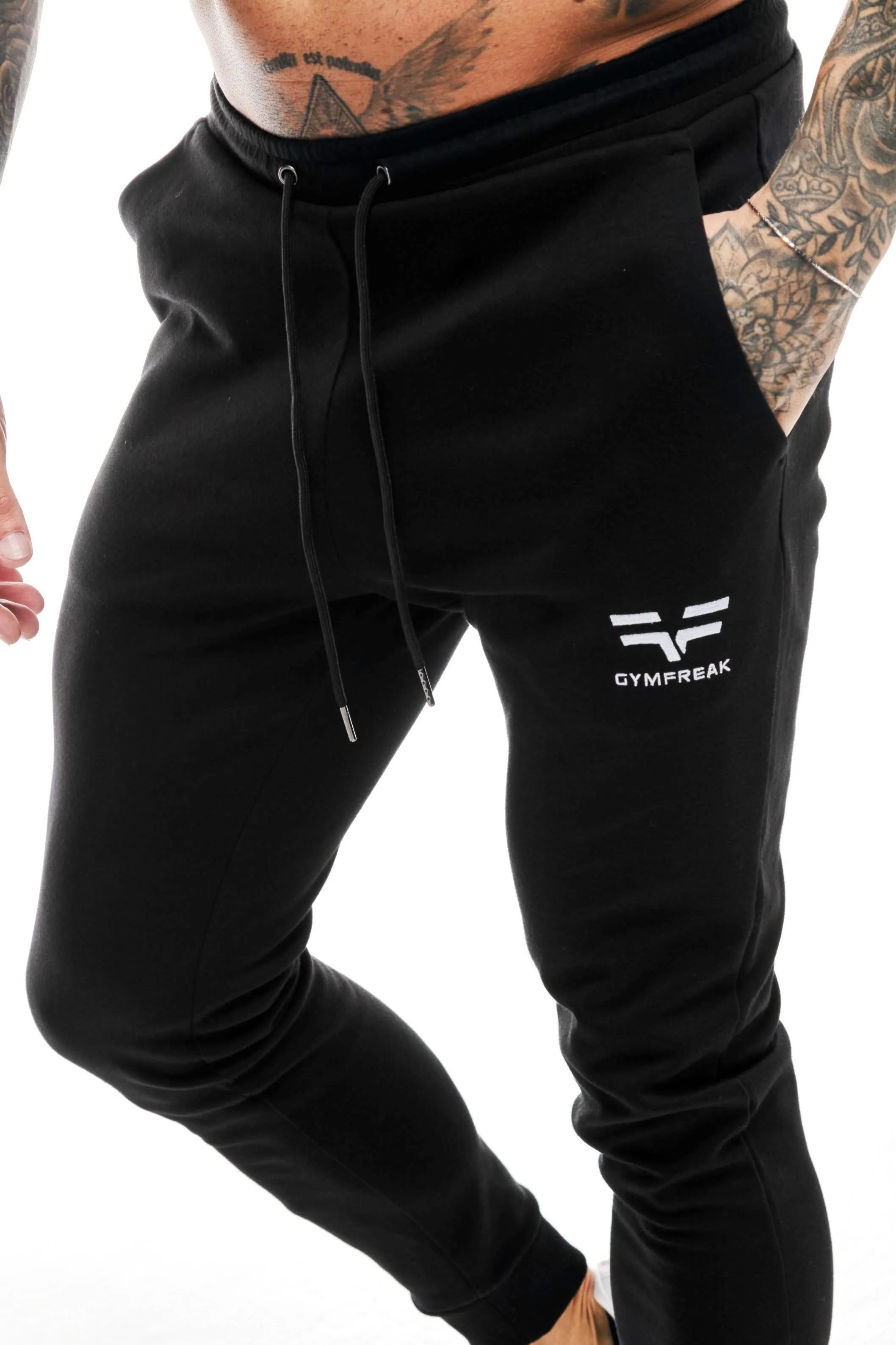 GymFreak Mens Power Joggers - Black