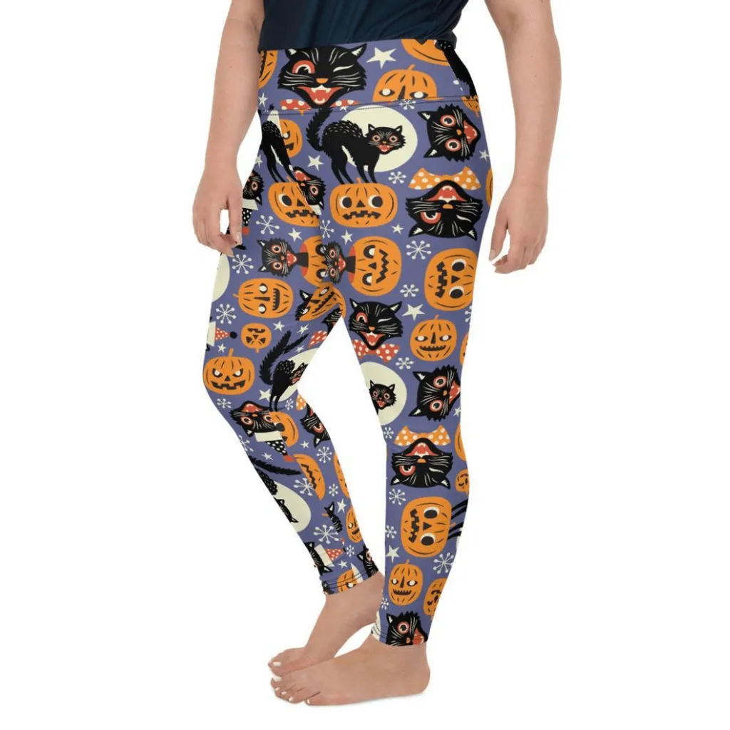 Halloween Print Plus Size Leggings