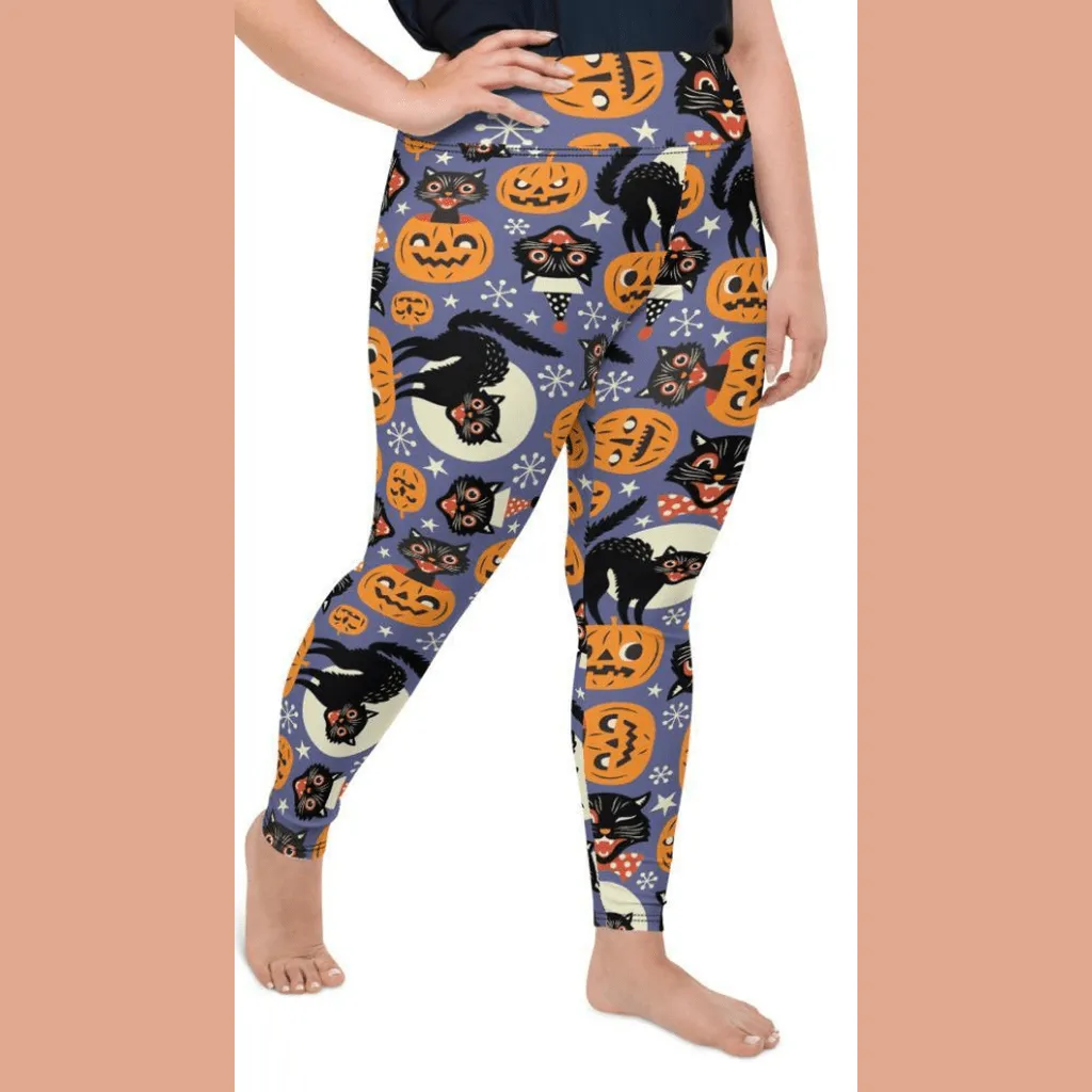Halloween Print Plus Size Leggings