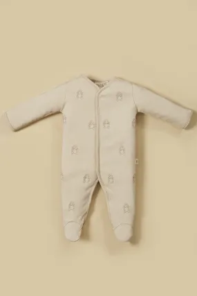Interlock Overall Embroidered Haml Romper