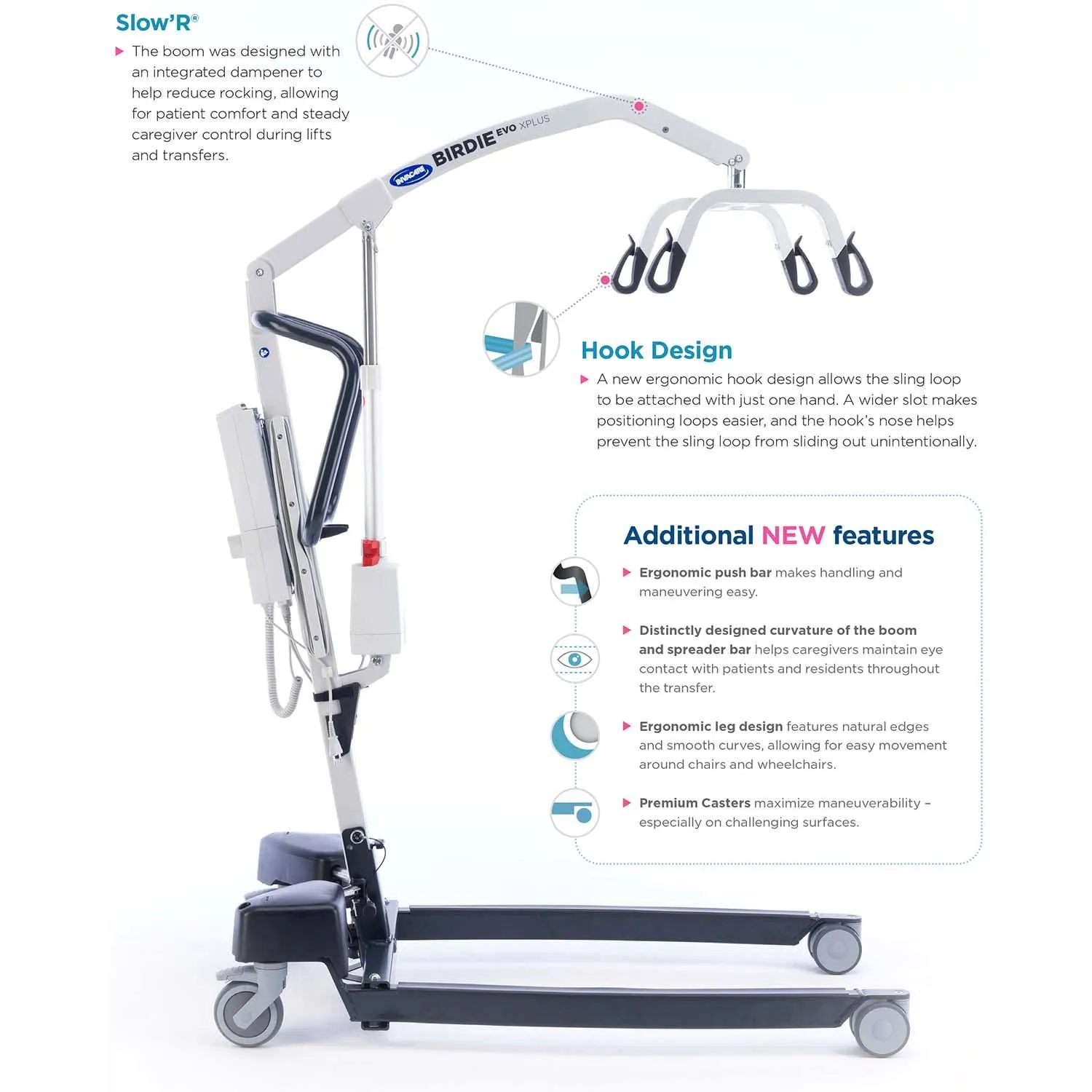 Invacare Birdie Evo XPLUS Patient Lift, BRDXPLUS