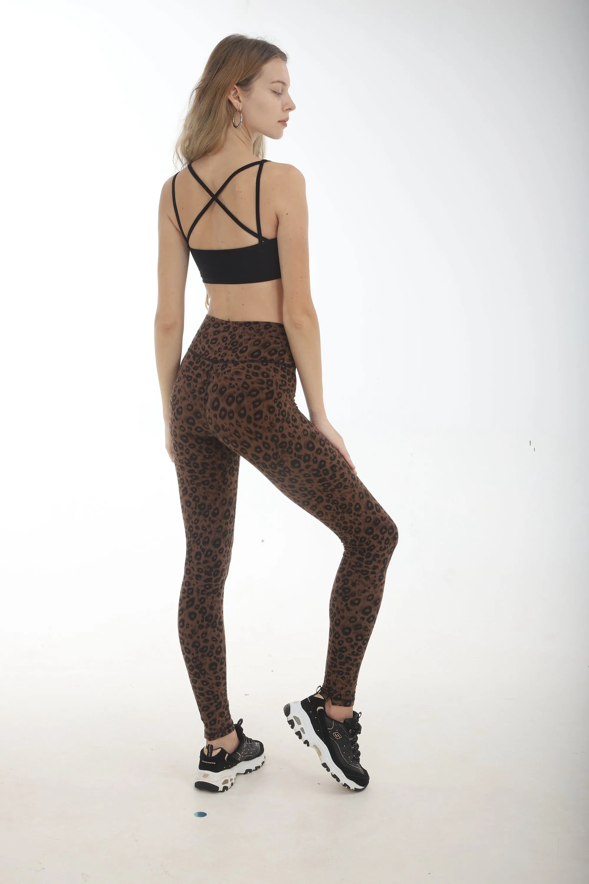 Jaguar Leggings - Brown Black