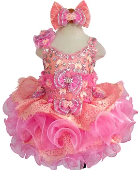 Jennifer Wu Toddler/Infant/Kids Charming  Cupcake Pageant Dress