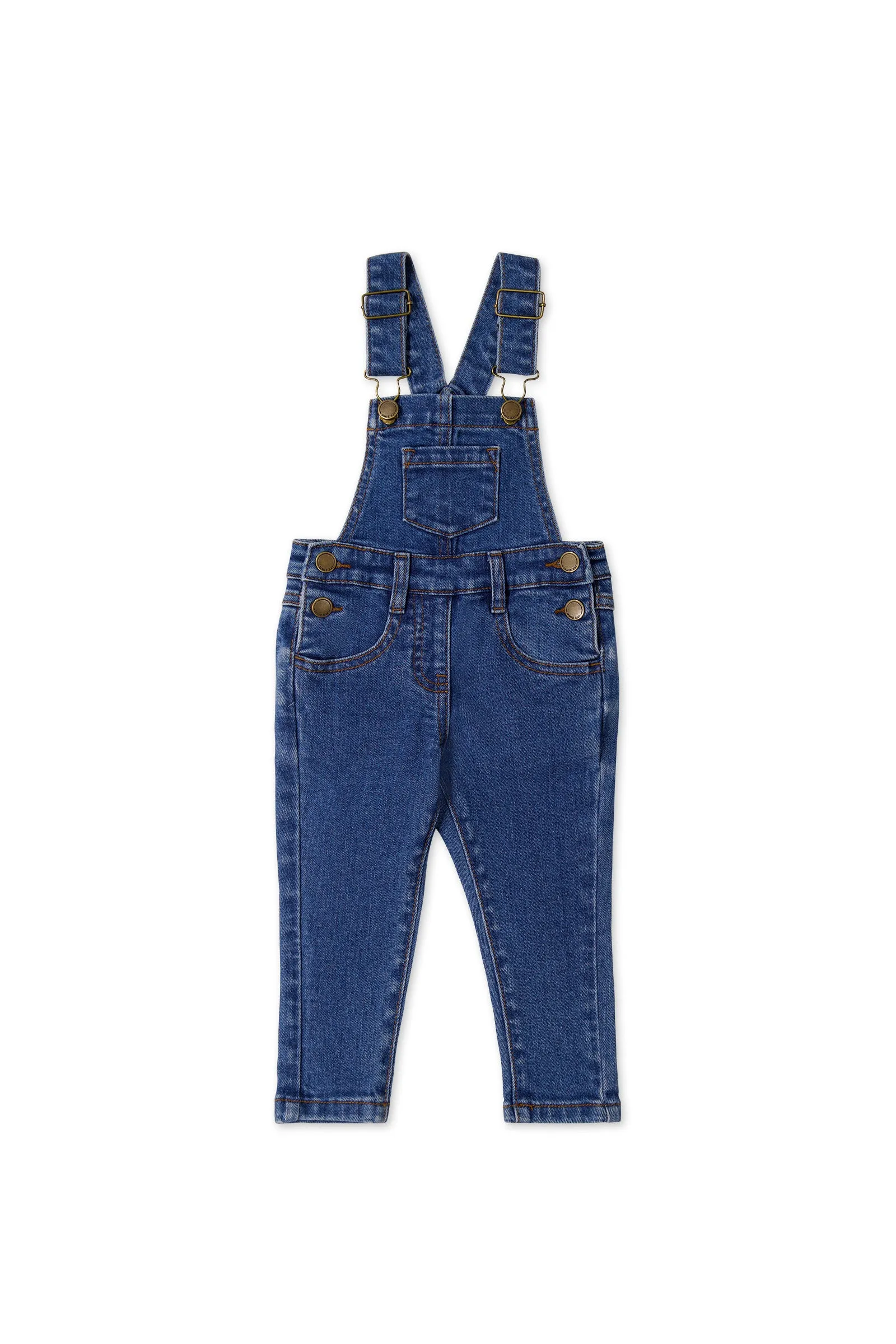 Jordie Overall - Mid Wash Denim