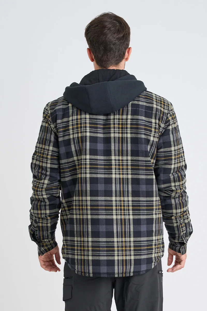 JP Quilted Flannel Jacket - Grey
