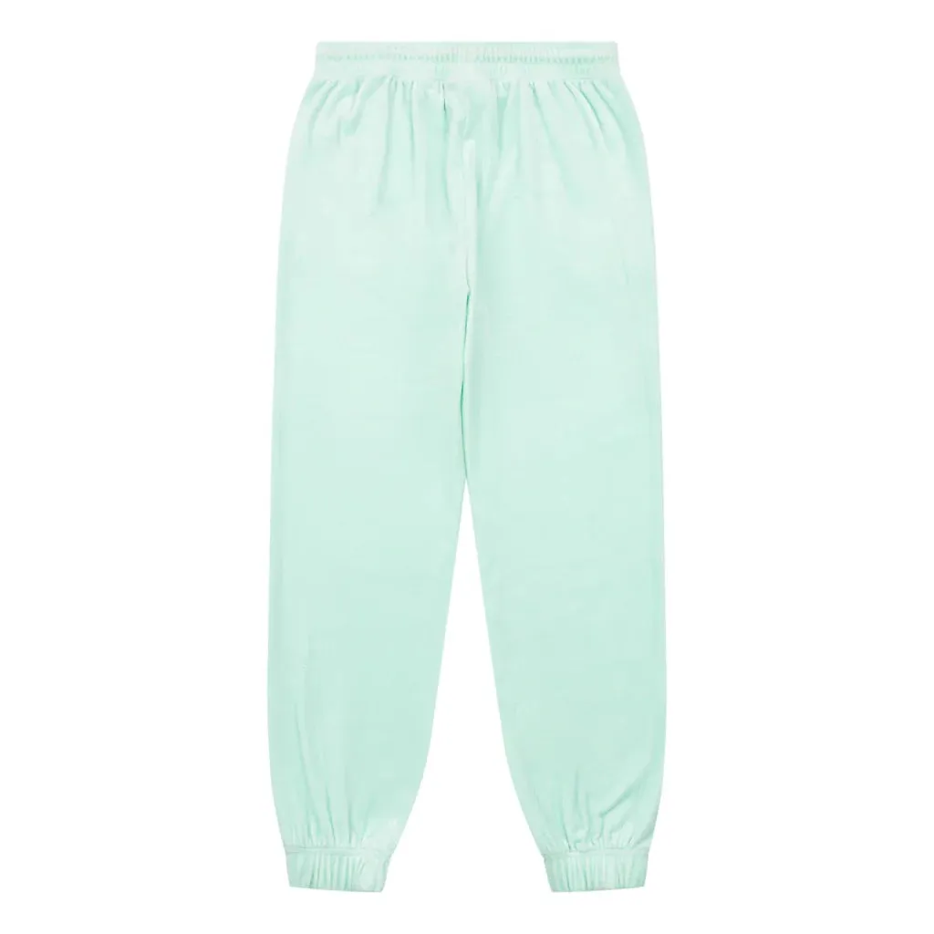 Juicy Couture Girl's Yucca Green Velour Diamanté Joggers