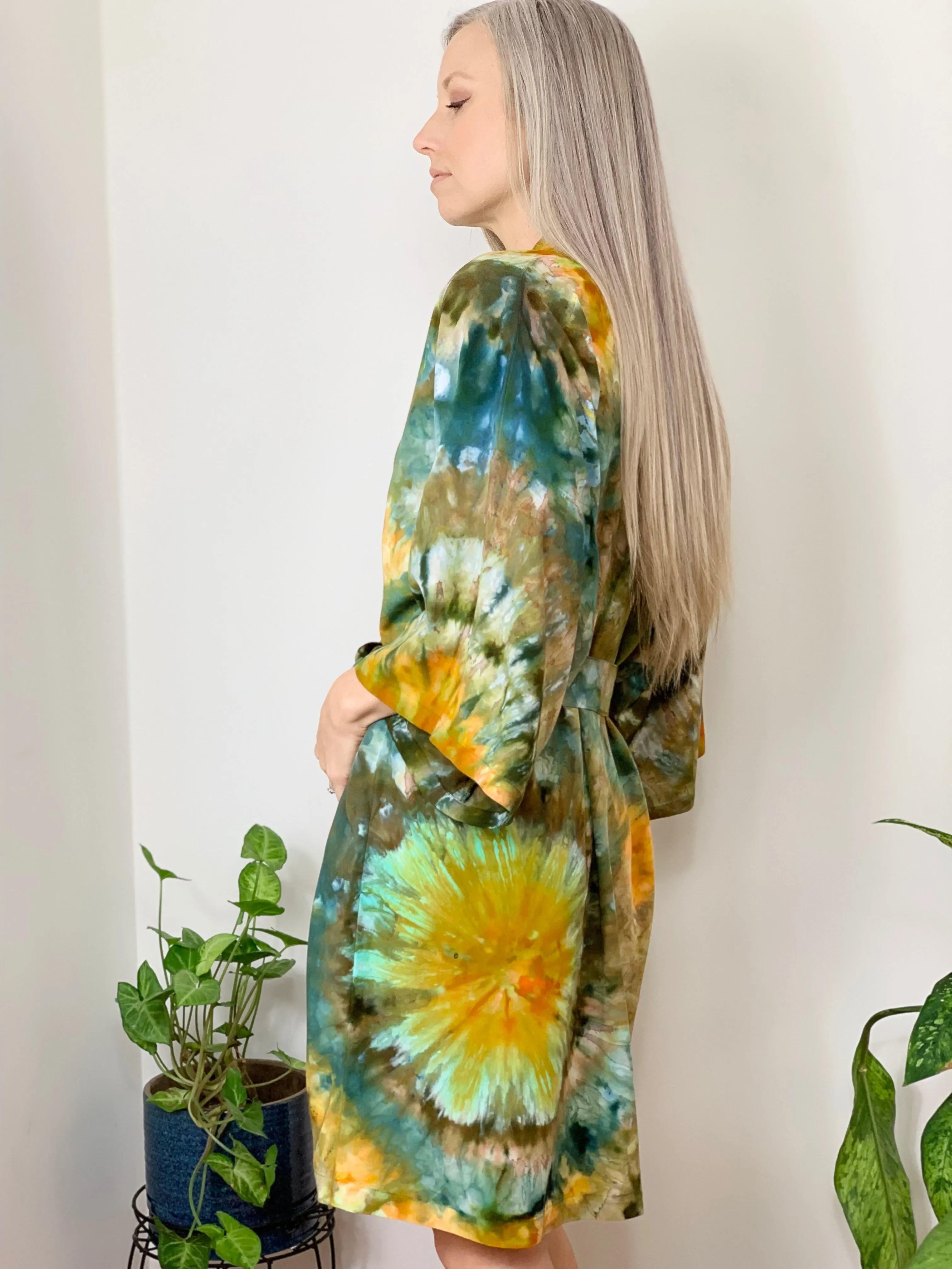 Kimono robe (storm clouds)